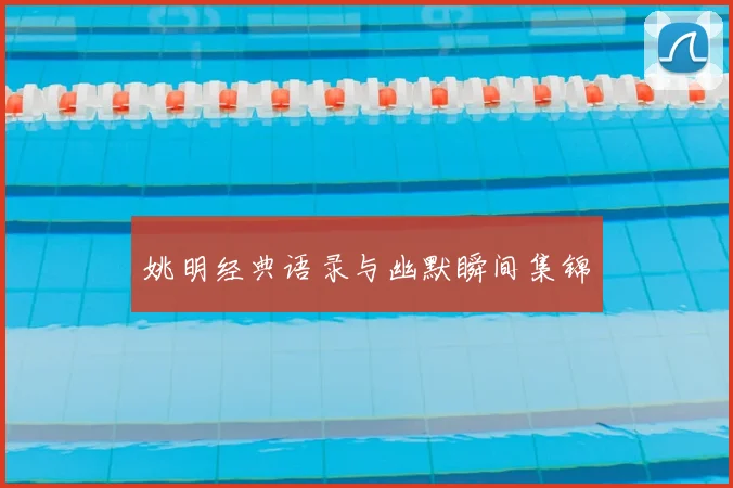 姚明经典语录与幽默瞬间集锦